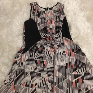 Color blocking dress
